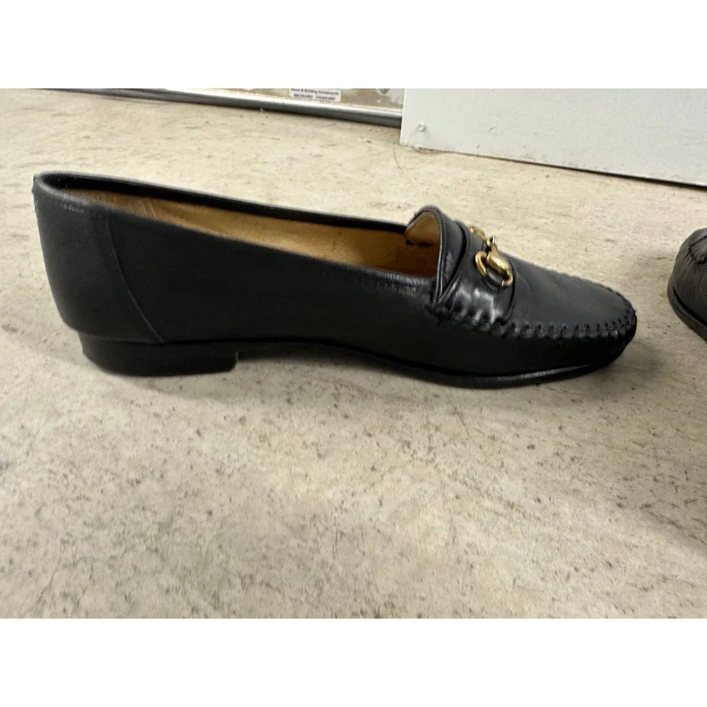 Belvedere Florence Bit‎ Loafers Men's Sz 10 M Black Leather Italian Handmade